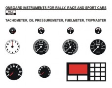 Decal – Onboard instruments rally / sport cars